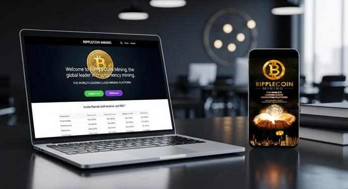 Launch the Ripplecoin Mining app with XRP to easily earn BTC and XRP daily