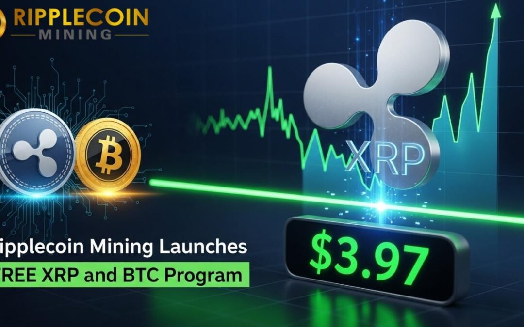 Can Ripple’s XRP break through $3.97? Ripplecoin Mining Launches Free XRP and BTC Mining