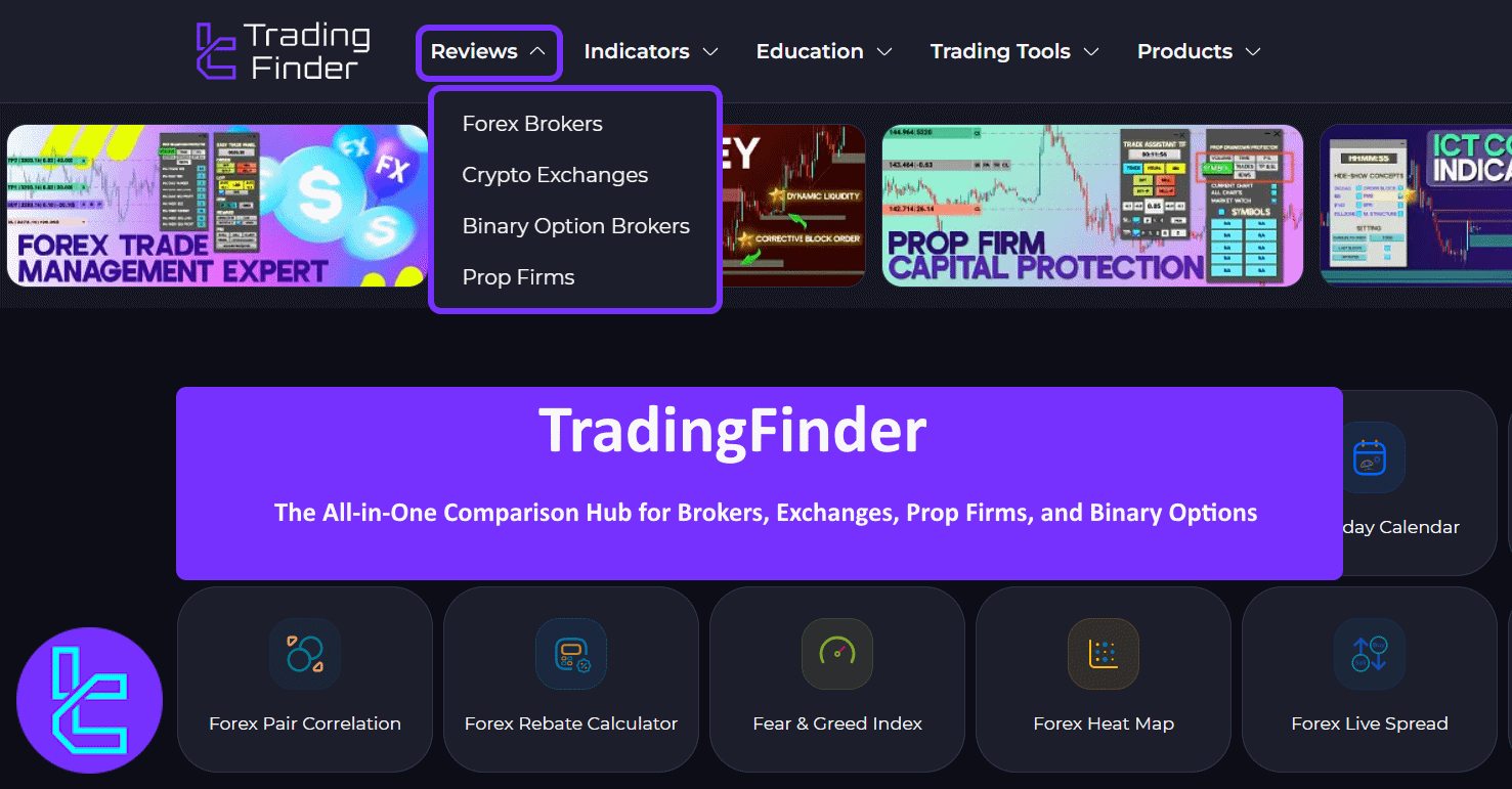 TradingFinder - Comparing Brokers, Exchanges, Prop Firms, and Binary  Options - Trade Brains