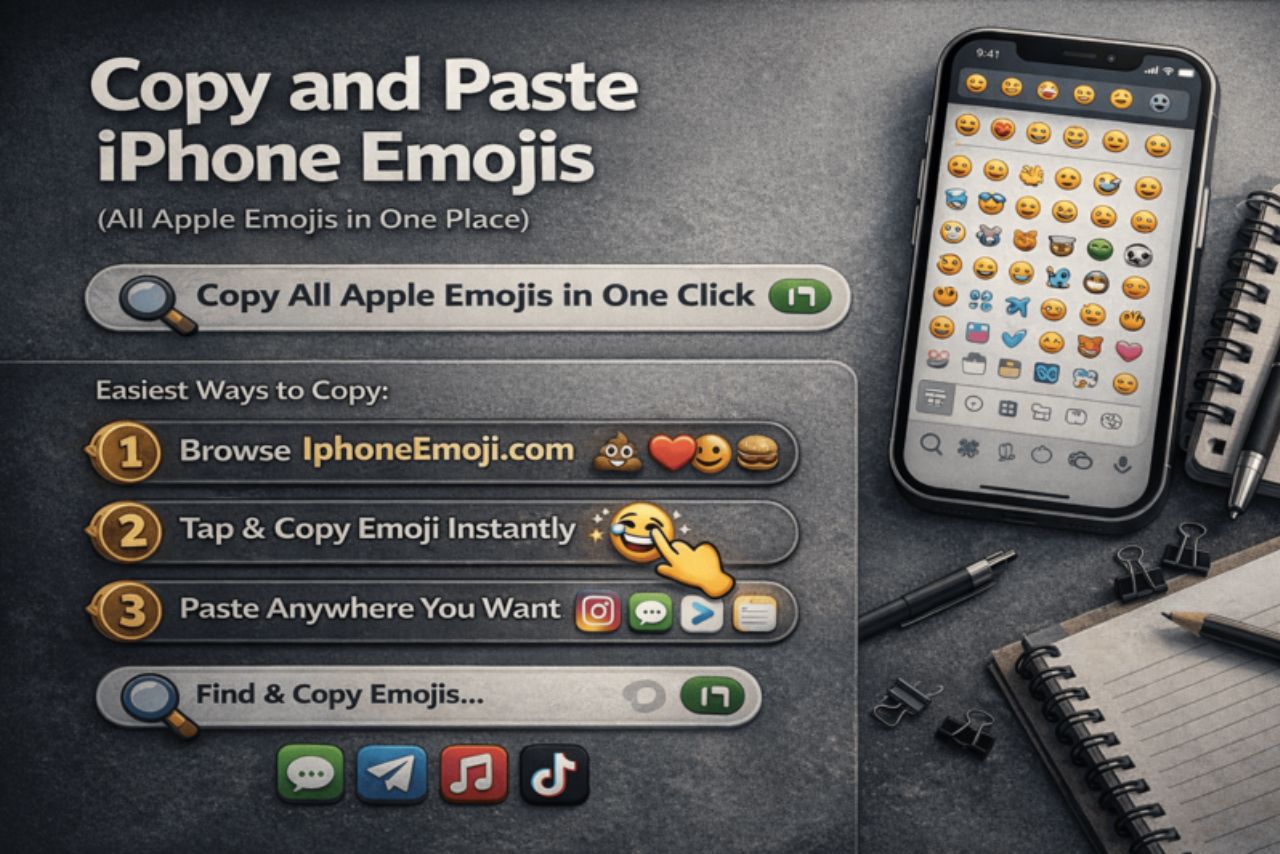 Copy and Paste iPhone Emojis: Complete Apple Emoji List (All in One Place)