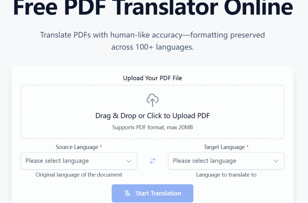 The Smart Way to Translate PDFs Online: Fast, Free, and Accurate Solutions