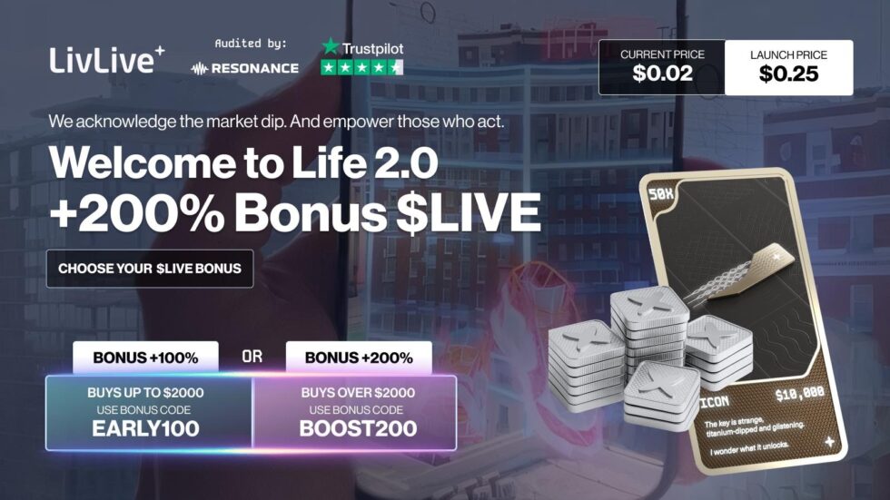 Next Big Crypto Presale: LivLive Outpaces BlockDAG’s Early Momentum With AR Utility