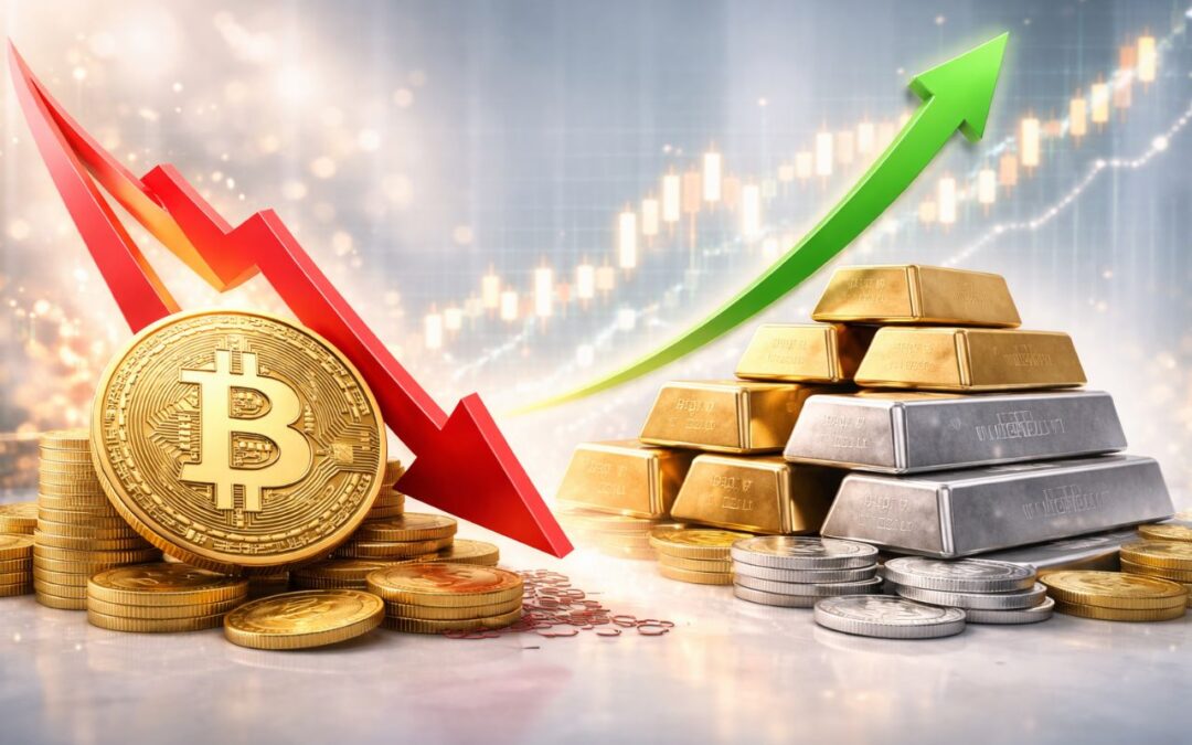 Why Is Bitcoin Down 30% While Gold and Silver Are Rising Fast?