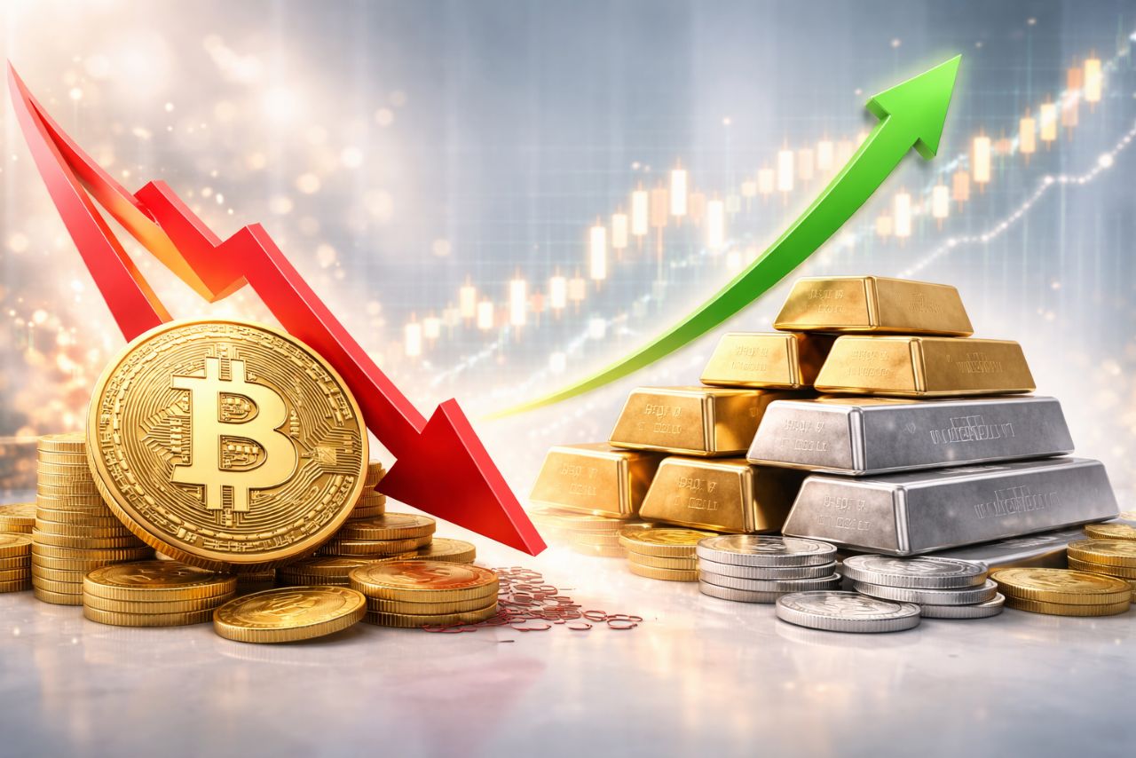 Why Is Bitcoin Down 30% While Gold and Silver Are Rising Fast? - Trade  Brains Crypto