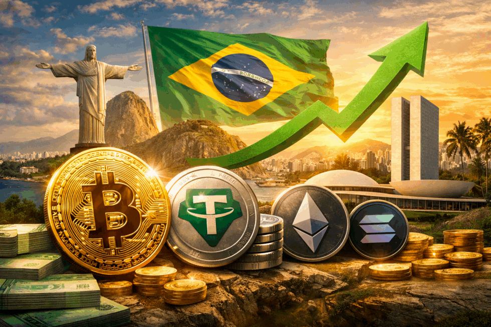 Brazil Crypto Market Sees 43% Growth in 2025 as Average Investment Crosses $1,000