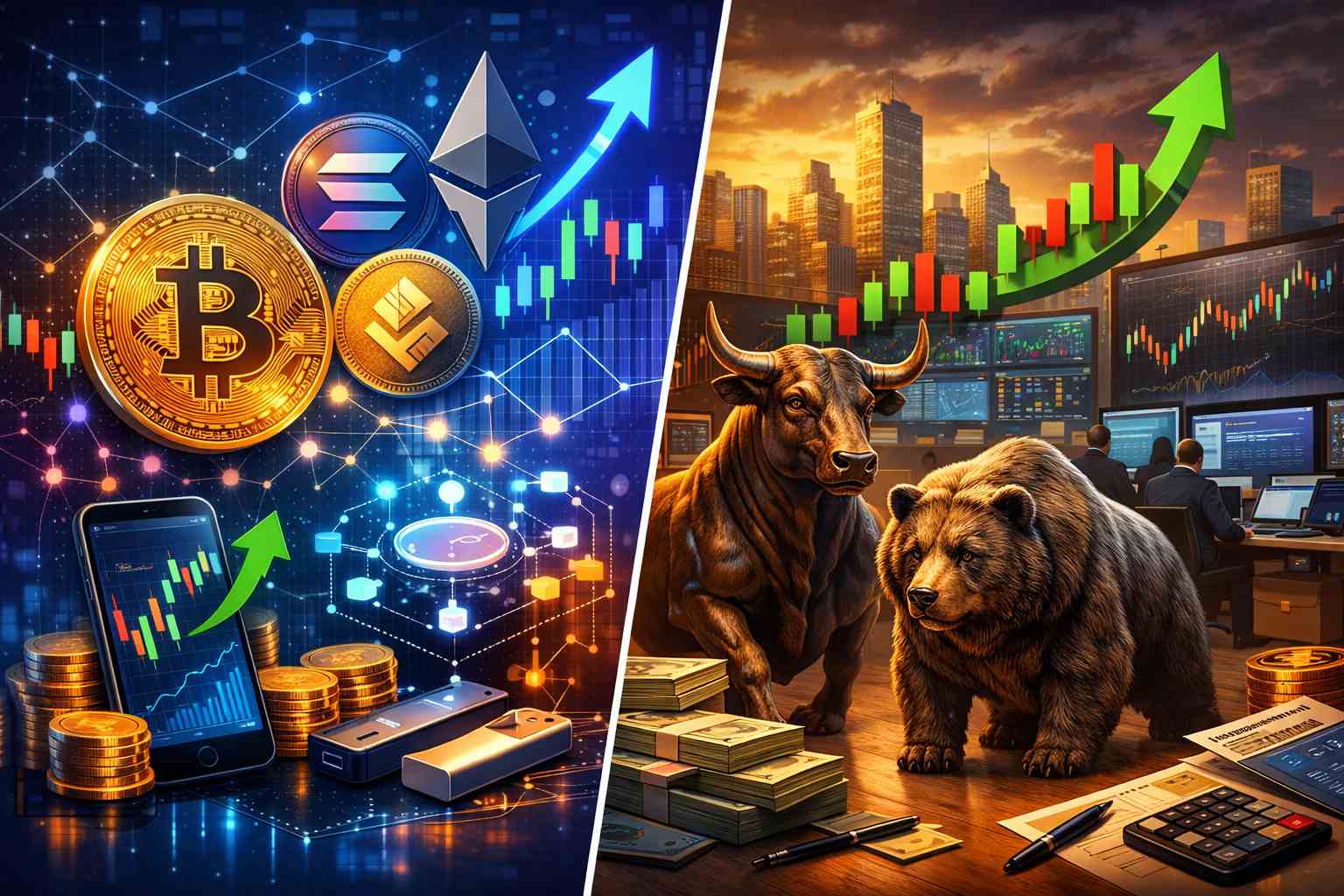 Crypto Trading vs Equity Trading: Risk & Returns Compared - Trade Brains  Crypto