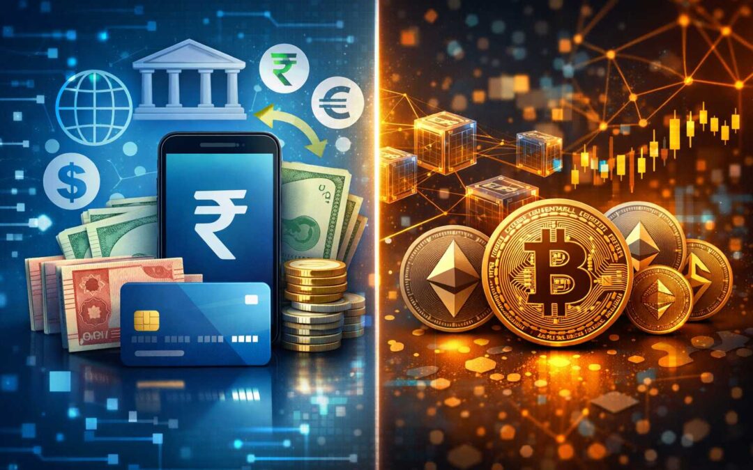 How Is Cryptocurrency Different from Digital Money (UPI, Wallets)?