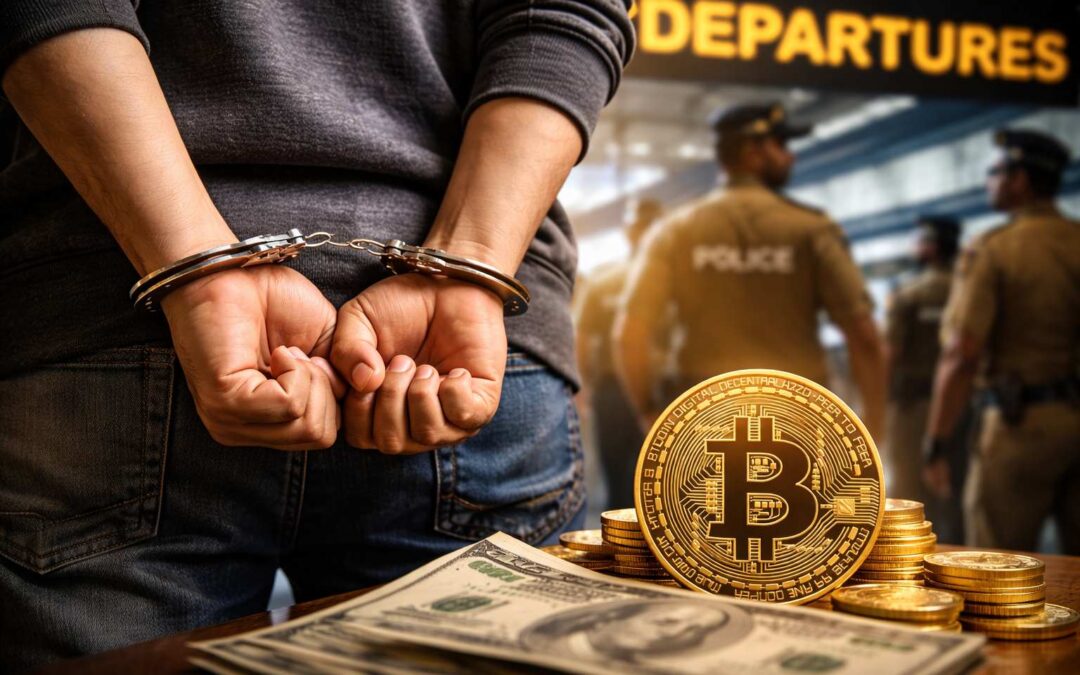 Rs 20,000 Crore GainBitcoin Crypto Scam Accused Arrested at Mumbai Airport