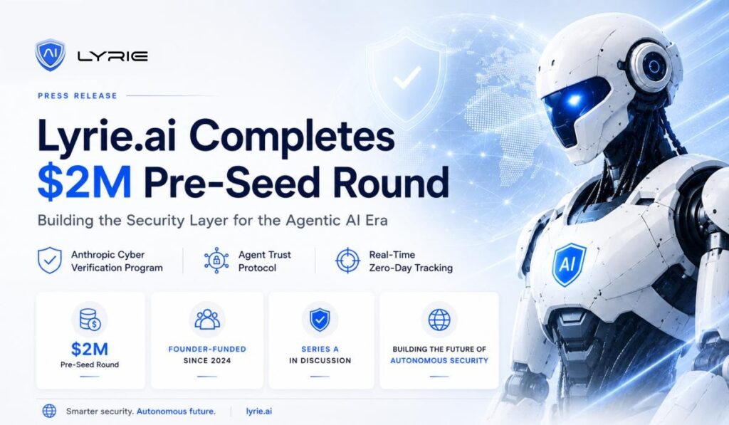Lyrie Completes $2 Million Preseed Round to Build the Security Layer for the AI Agent Era