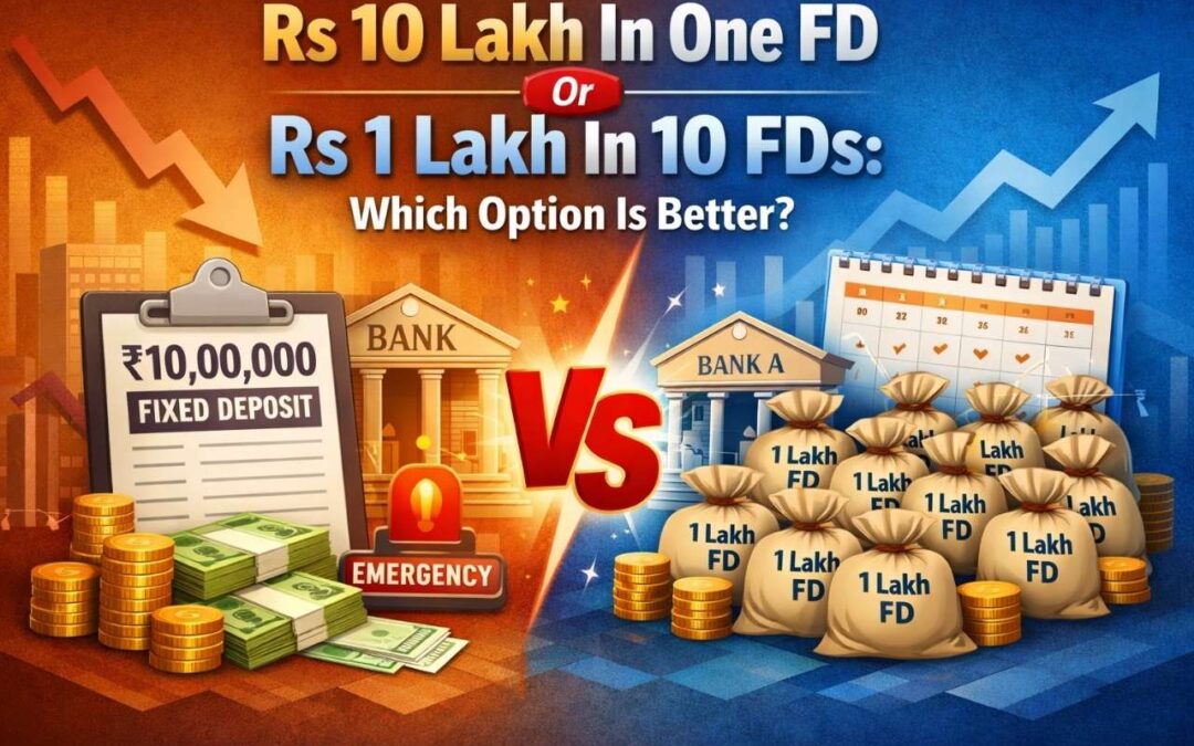 ₹10 Lakh in Single FD or ₹1 Lakh in 10 FDs: Which Is the Smarter Choice?