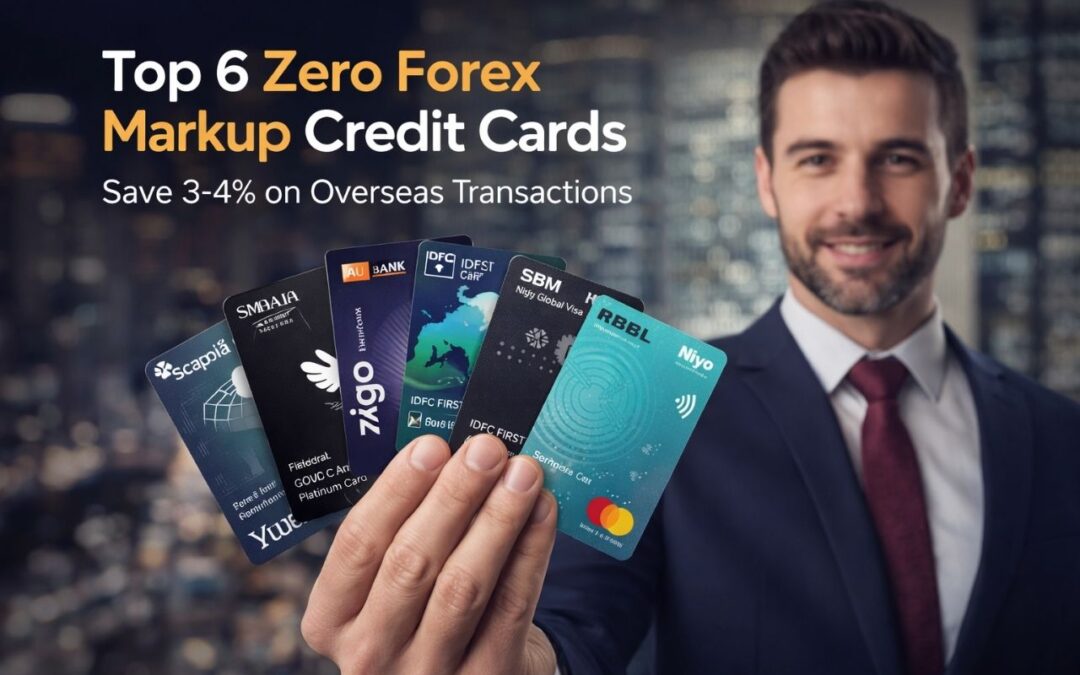 Top 6 Zero Forex Markup Credit Cards in India (2026): Save 3-4% on Every International Spend