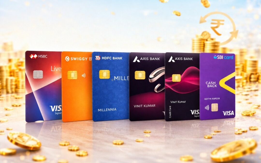 Top 6 Mid-Tier Credit Cards to Earn Up to ₹1,300 Cashback Every Month