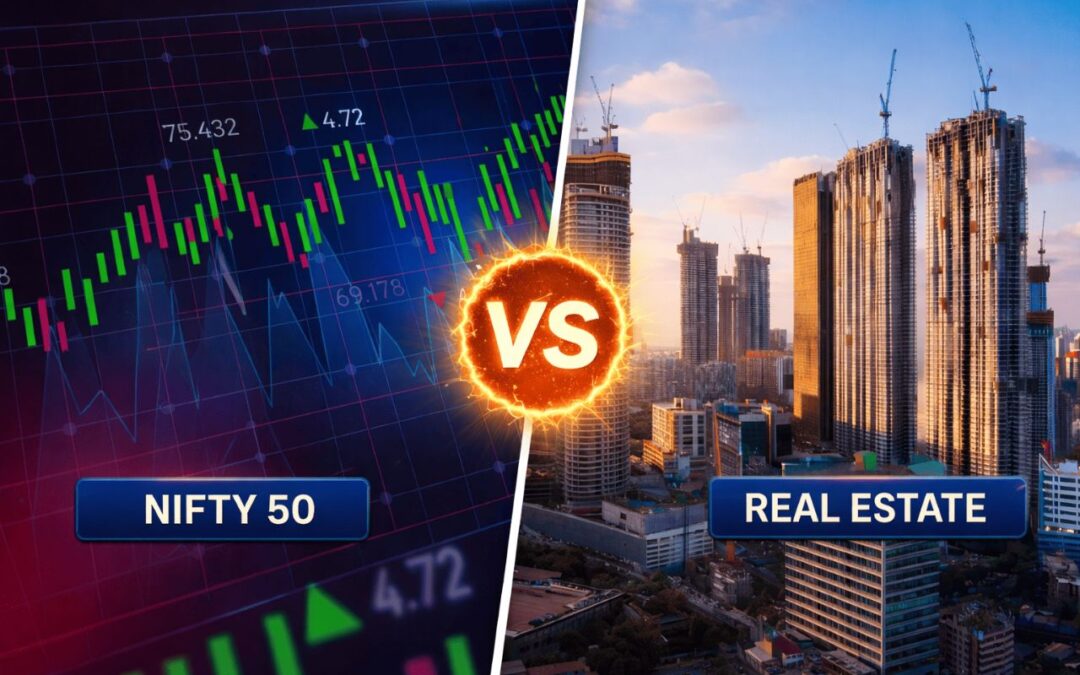 Nifty 50 vs Real Estate: Which Actually Builds More Wealth in the Long Term?