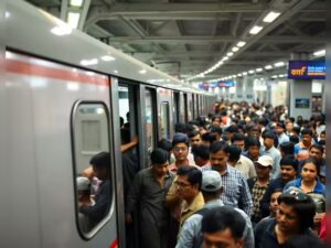 delhi-metro-rush-hour-commute