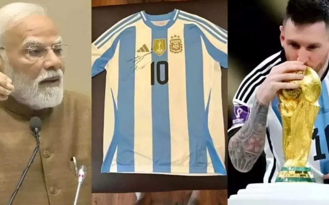Lionel Messi Sends Signed World Cup Jersey to PM Modi on His 75th Birthday