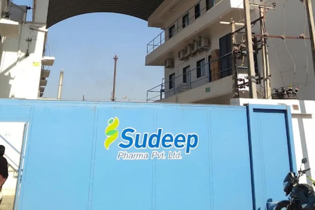 What led to the stock price crash of Sudeep Pharma today?
