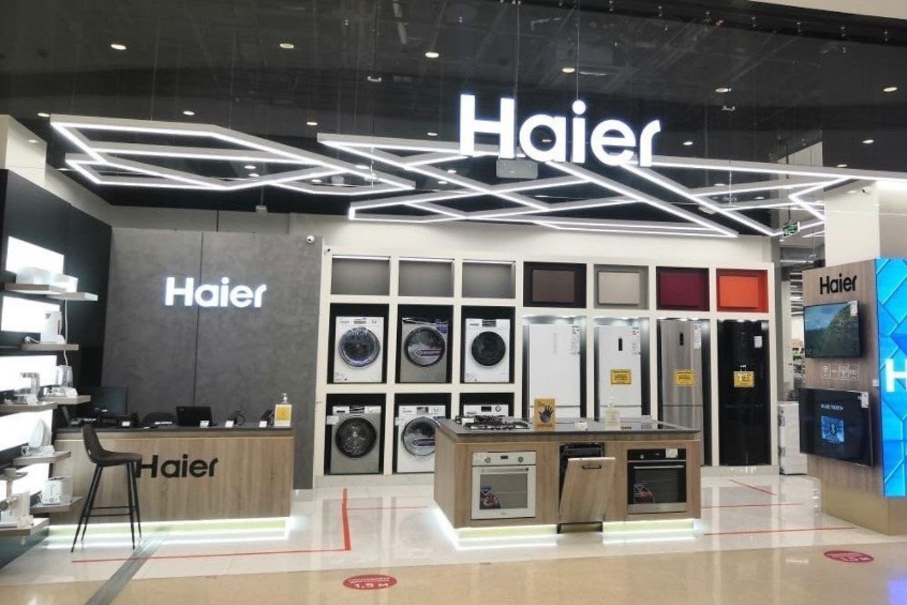 How is Haier stealing market share from Whirlpool, Voltas, and Blue Star?