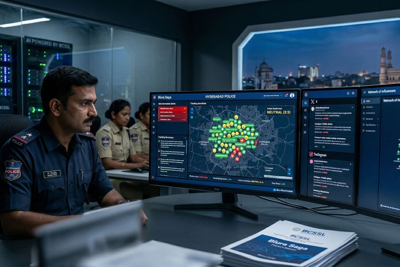Blue Cloud Softech in Focus After Bagging AI & Surveillance Orders From Hyderabad Police