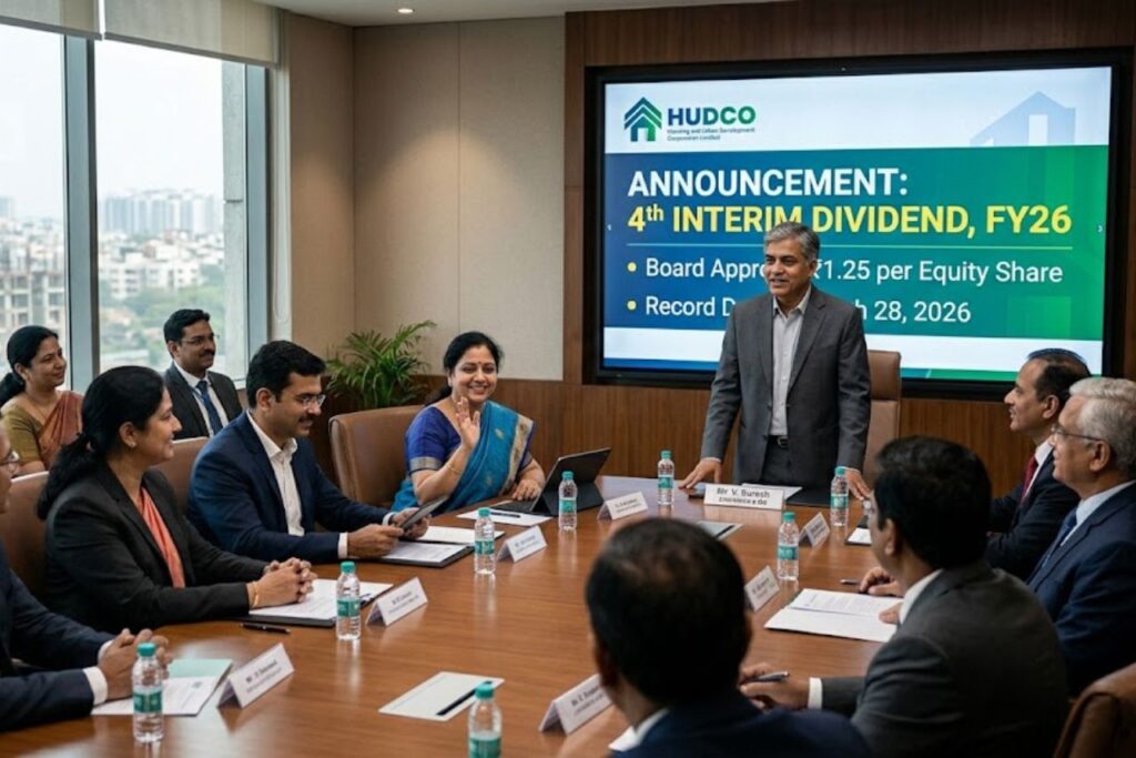 HUDCO Board Approves ₹70,000 Cr Borrowing Plan and Announces 4th Interim Dividend